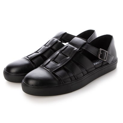 デデス Dedes シンプルなPUシューズ／サンダル2 （オールブラック）