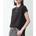 アットワン atONE クルーネックフレンチスリーブTシャツ (BLACK)