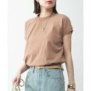 アットワン atONE クルーネックフレンチスリーブTシャツ (MOCHA)