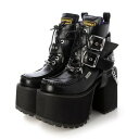 ヨースケ YOSUKE 【直営SHOP限定】厚底レースアップブーツ (ブラック)