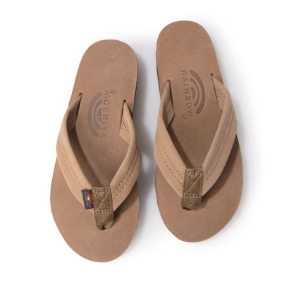 レインボーサンダルズ RAINBOW SANDALS レディース プレミアム レザーダブル 302ALTS-PL L （ダークブラウン）