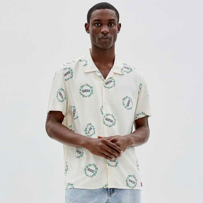 ゲス GUESS GUESS Originals Logo Short-Sleeve Shirt (F0D9) 半袖シャツ