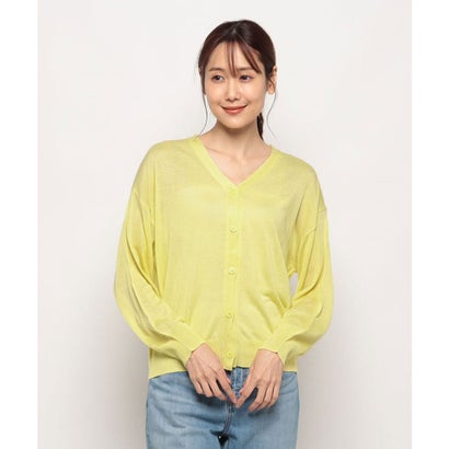 サマンサモスモス ブルー Samansa Mos2 blue UV加工 ドロップショルダーカーディガン （イエロー）のサムネイル