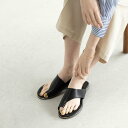 ジーラ GeeRA ふかふか中敷トングサンダル (黒)