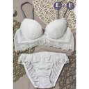 パリーゼ Palissee 【EFカップ】Flare Veil Garden 3/4カップブラ&ショーツ【返品不可商品】 (グレー)