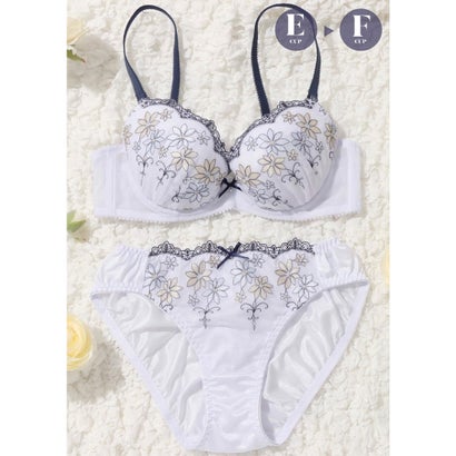 パリーゼ Palissee 【EFカップ】ゴシックマーガレット 3/4カップブラ&ショーツ【返品不可商品】 (パープル)