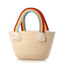 スタイルブロック STYLEBLOCK 虹モチーフハンドルかごバッグ (アイボリー)
