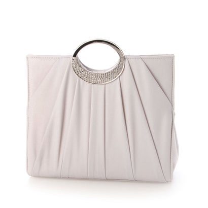 アンシュー AN SHU ビジュー付き持ち手パーティーバッグ （グレー）