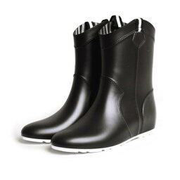 エンジェルフィット Angel FiT レインブーツ レディース エンジニアブーツ 防水 ブーツ 長靴 靴 雨靴 （ブラック）