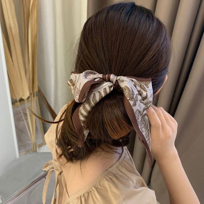 スカーフ ヘアバンド レディース ロング