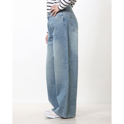 LOCOMALL（ロコンド公式ストア）のスタイルブロック STYLEBLOCK デニムバギーローライズパンツ （ライトブルー）｜アングル2