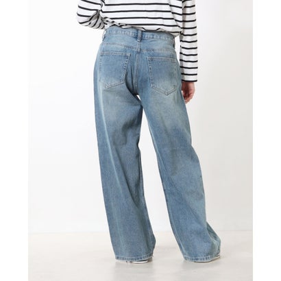 LOCOMALL（ロコンド公式ストア）のスタイルブロック STYLEBLOCK デニムバギーローライズパンツ （ライトブルー）｜アングル3