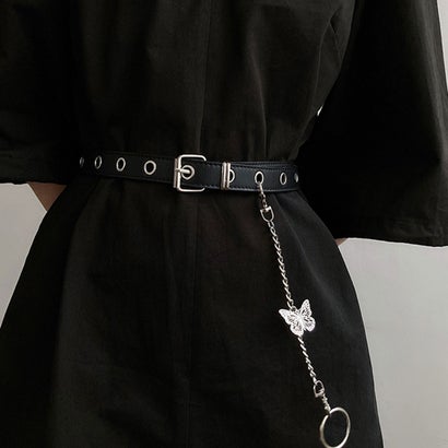 ベルト レディース チェーン付き