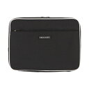 セシルマクビー CECIL McBEE STYLISH POUCH SERIES マルチフラットポーチL (ブラック/ホワイト)