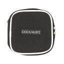 セシルマクビー セシルマクビー CECIL McBEE STYLISH POUCH SERIES スクエアポーチS （ブラック/ホワイト）