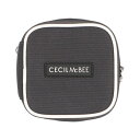 セシルマクビー CECIL McBEE STYLISH POUCH SERIES スクエアポーチS (グレー/ホワイト)