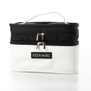 セシルマクビー CECIL McBEE STYLISH POUCH SERIES バニティーポーチ (ブラック/ホワイト)