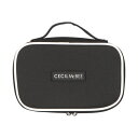 セシルマクビー CECIL McBEE STYLISH POUCH SERIES スクエアポーチM (ブラック/ホワイト)