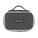 セシルマクビー CECIL McBEE STYLISH POUCH SERIES スクエアポーチM (グレー/ホワイト)