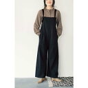 イディット IEDIT コットンポンチのカットソーサロペット (ブラック)(4)