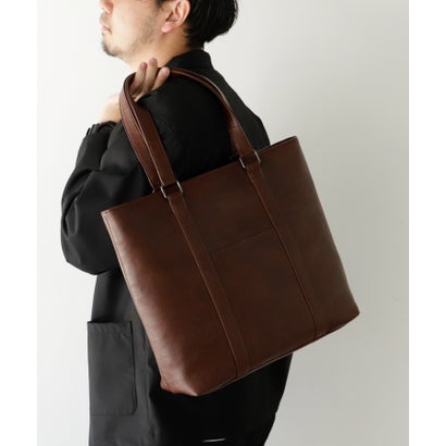 ヴィータフェリーチェ VitaFelice スクエアビッグトートバッグ （DBROWN）