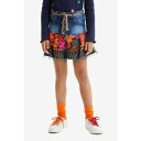 デシグアル Desigual フリル デニムミニスカート (マルチ)