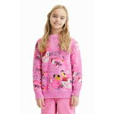 デシグアル Desigual Pink Panther オーバーサイズ セーター (ピンク/レッド)