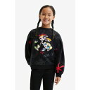デシグアル Desigual パワーパフ ガールズ スウェットシャツ (グレー/ブラック)