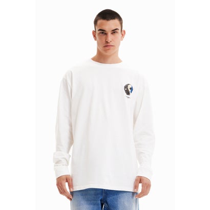 デシグアル Desigual メンズ Tシャツロングスリーブ (ホワイト)