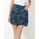 デシグアル Desigual アシンメトリーウエスト デニムミニスカート (ブルー)