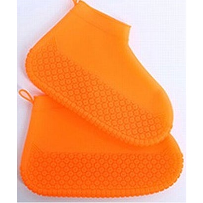 テディショップ Teddyshop 防水シリコンレインシューズカバー (オレンジ)