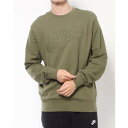 ナイキ NIKE メンズ スウェットトレーナー ナイキ クラブ+ FT GX L/S クルー DQ4584222 (グリーン)
