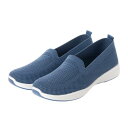 エンジェルフィット Angel FiT レディース フライニットパンプス コンフォートシューズ フラットシューズ ローヒール af_22539 (ネイビー)