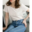 ジュリアブティック JULIA BOUTIQUE パールロゴデザインTシャツ・トップス・カットソー/510736 (White)(4)