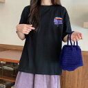メゾンドラティール maison de LATIR ビッグプリントTシャツ (ブラック)