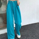メゾンドラティール maison de LATIR ハイウエストワイドデニムパンツ 韓国 (ターコイズ)