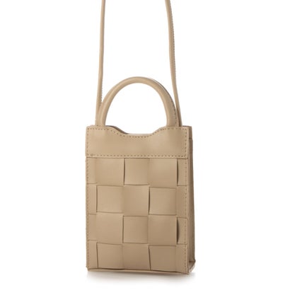 スタイルブロック STYLEBLOCK 編み込みデザイン2WAYミニショルダーバッグ (カーキ) スタイルブロック STYLEBLOCK 編み込みデザイン2WAYミニショルダーバッグ (カーキ)