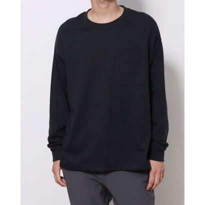 アンダーアーマー UNDER ARMOUR メンズ 長袖Tシャツ UA CHARGED COTTON POCKET LONG SLEEVE T-SHIRT 1375920 （ブラック）