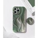 エモニーク emonique iPhone 花柄 マーブルデザイン ホルダー付き TPU スマホケース 【12/12pro/13/13pro/SE/SE第二世代...