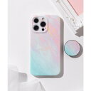エモニーク emonique iPhone 花柄 マーブルデザイン ホルダー付き TPU スマホケース 【12/12pro/13/13pro/SE/SE第二世代...