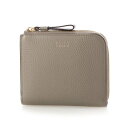ペレボルサ PELLE BORSA 「フィーネグッズ」L字ファスナーウォレット (トープ)