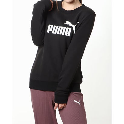 プーマ PUMA レディース スウェットトレーナー ESS ロゴ クルースウェット_ビッグプリント 588707 (ブラック) プーマ PUMA レディース スウェットトレーナー ESS ロゴ クルースウェット_ビッグプリント 588707 (ブラック)