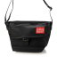 ޥϥåݡơ Manhattan Portage Nylon Messenger Bag Flap Zipper Pocket Black