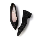 ラウナレアバレエ Launa lea ballet ポインテッドトゥヒールバレエシューズ(B9601A) (ブラックZ)