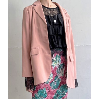 ジュエローブ Jewelobe オーバーサイズカラージャケット （ピンク）