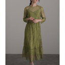 プールヴー PourVous ミモレ丈&袖ありフォーマルカシュクールセレモニー結婚式パーティードレス ワンピース 20代 30代 40代 (ダークグレー)