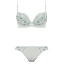アモスタイル バイ トリンプ AMOSTYLE BY Triumph デイリーAMOSTYLE 501 ロマンティックブーケ ブラ&ショーツセット Eカップ【返品不可商品】 (グレー)