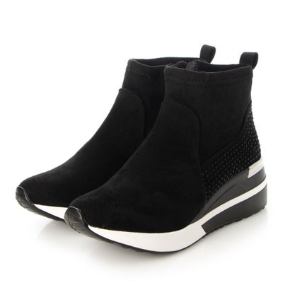 メタルルージュ Metal Rouge スポーツソール ストレッチショートブーツ （ブラックスエード）