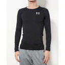 アンダーアーマー UNDER ARMOUR メンズ フィットネス 長袖コンプレッションインナー UA COLDGEAR ARMOUR CREW SHIRT 1375528 (ブラック)