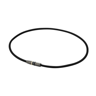 ファイテン Phiten RAKUWA磁気チタンネックレス BULLET （ブラック/メタリックブラック）